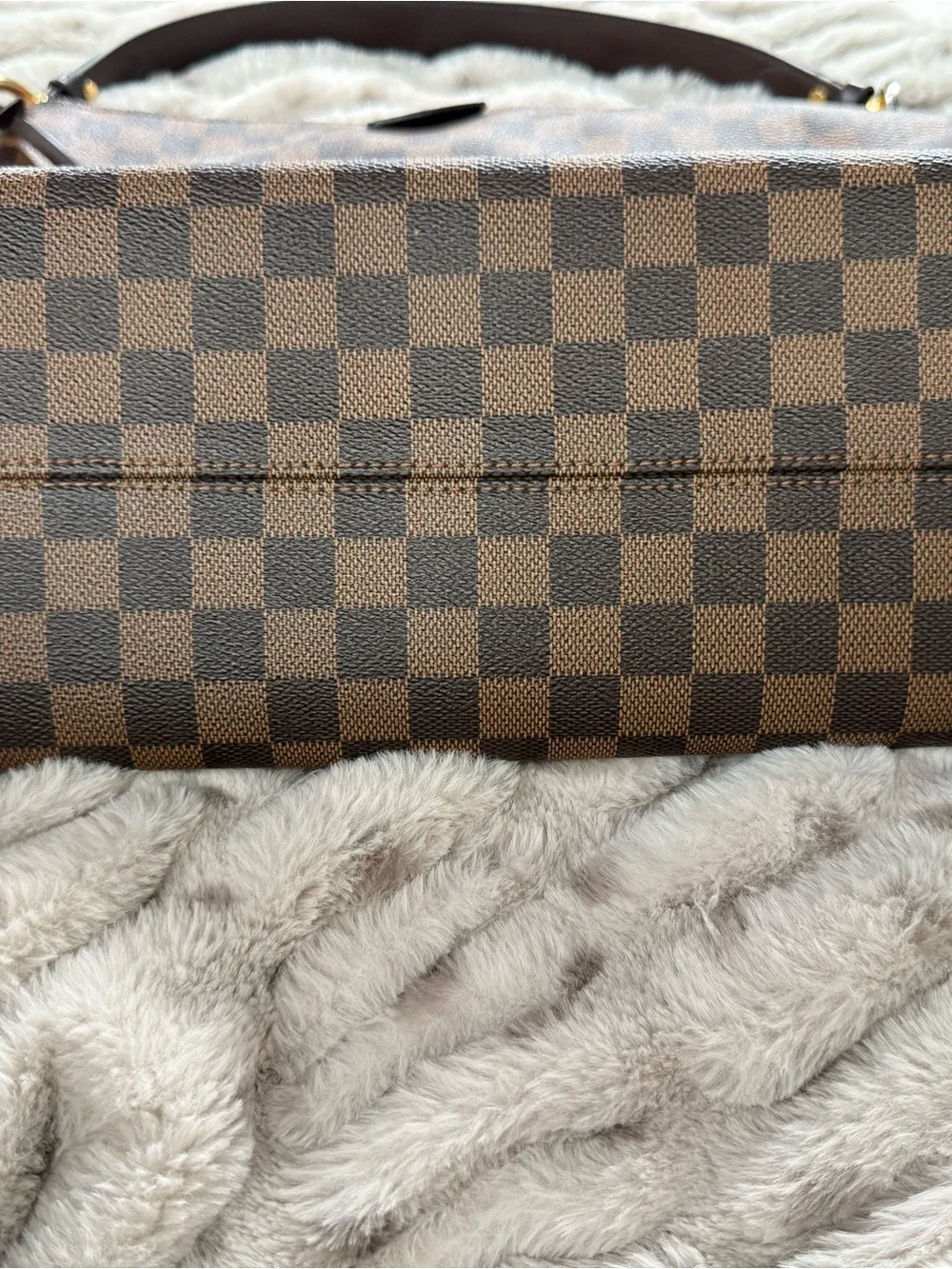 Authentic Louis Vuitton Graceful MM Damier Ebene Tote w/ Box & Dust Bag
